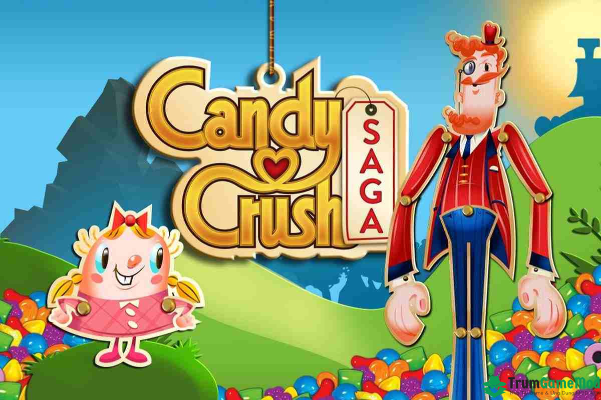 candy crush saga mod 1 Tải Hack Candy Crush Saga Mod Apk (Full Item, Vàng, Lượt Chơi )