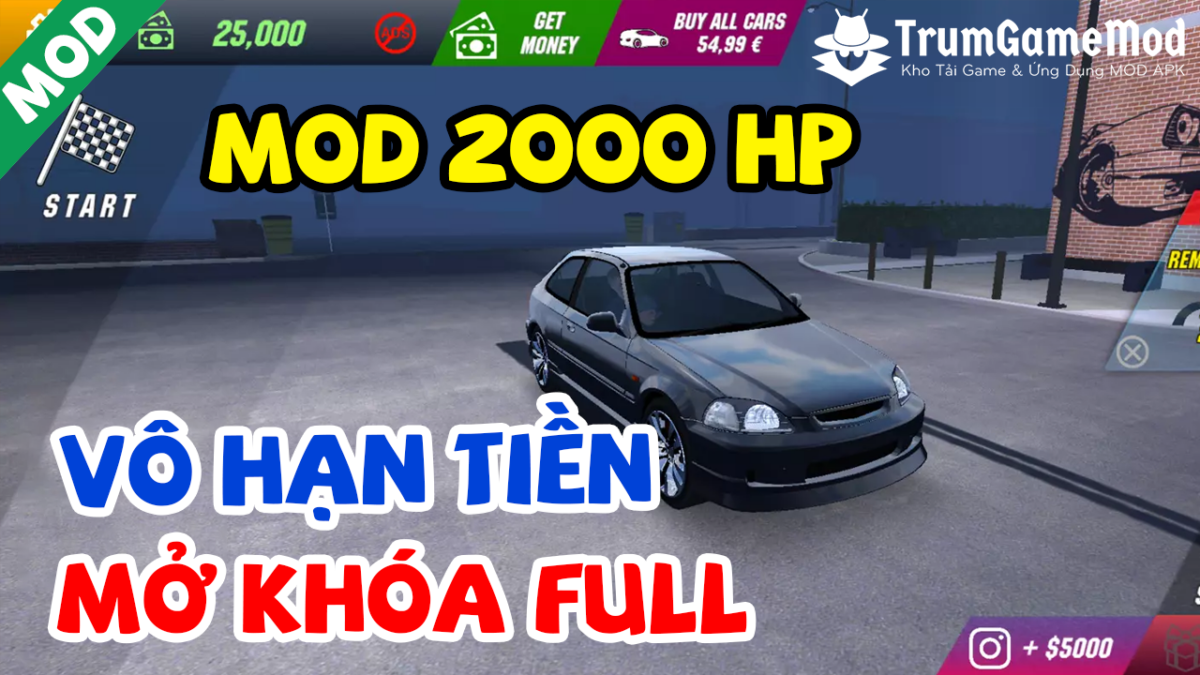 Hack Car Parking Multiplayer(2000 HP, Tiền, Mở khóa Full)