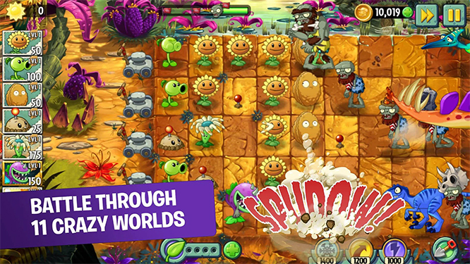 Tải Plants Vs Zombies 2 MOD APK