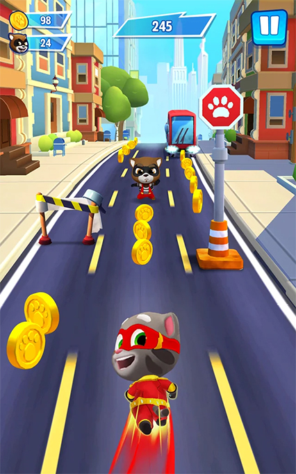 Giới thiệu Talking Tom Hero Dash Hack