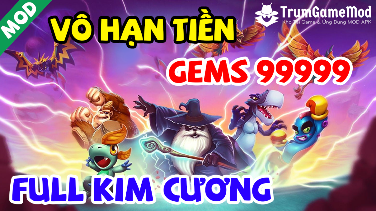 Hack Monster Legends (Vô Hạn Tiền, Full Kim Cương, Gems 99999)