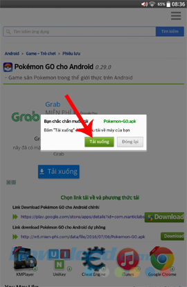 cach cai dat game pokemon go tren android 2 Cách cài đặt game Pokemon GO trên Android