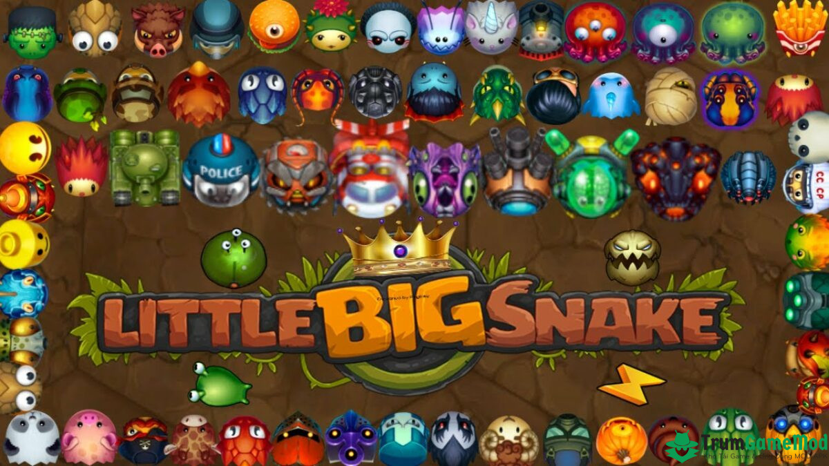 Map mới với sự đa dạng trong kho game hack Little Big Snake