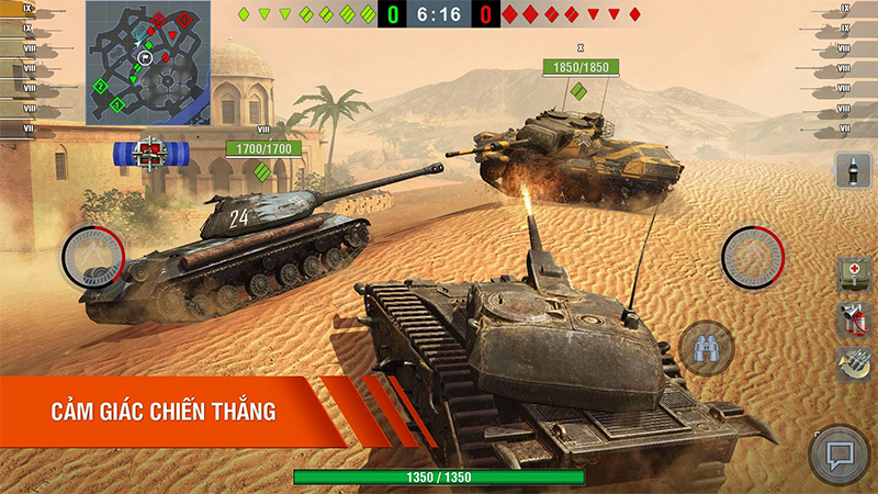 World of Tanks Blitz bạn sẽ có mặt trong cỗ máy chiến tranh bằng kim loại