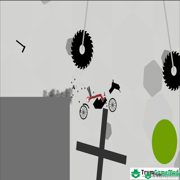 Stickman Falling được đánh giá là một trong những tựa game có yếu tố bạo lực