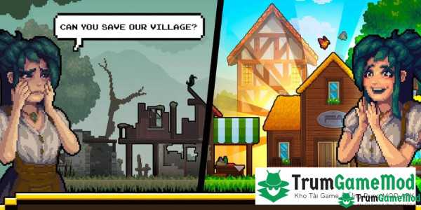 Đồ họa và âm thanh tại Miners Settlement: Idle RPG phải nói là cực chất