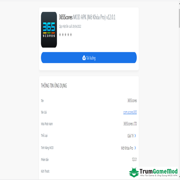 Chi tiết cách tải app 365Scores Mod Apk về điện thoại Android, iOS