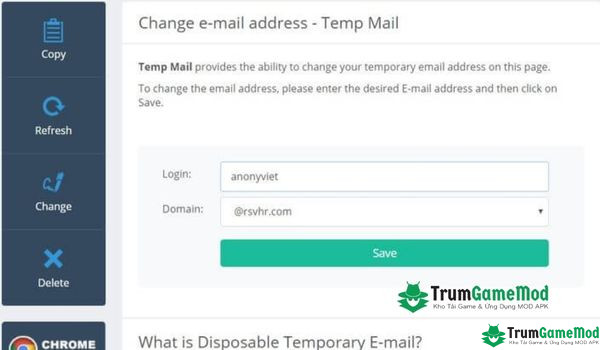 Tạo email tạm thời với địa chỉ mail được sắp xếp ngẫu nhiên