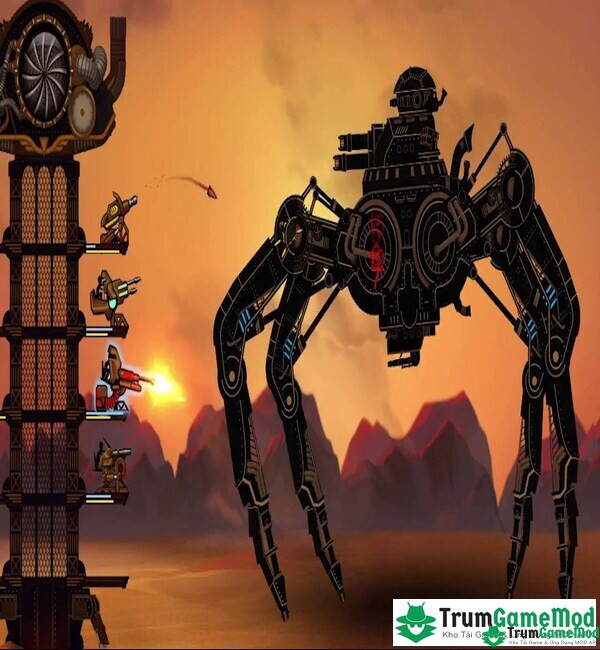 List tính năng đặc sắc chỉ có tại phiên bản Steampunk Tower 2 MOD