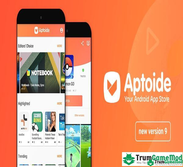 Tải ứng dụng Aptoide Apk cho điện thoại di động chạy hệ điều hành Android, iOS 