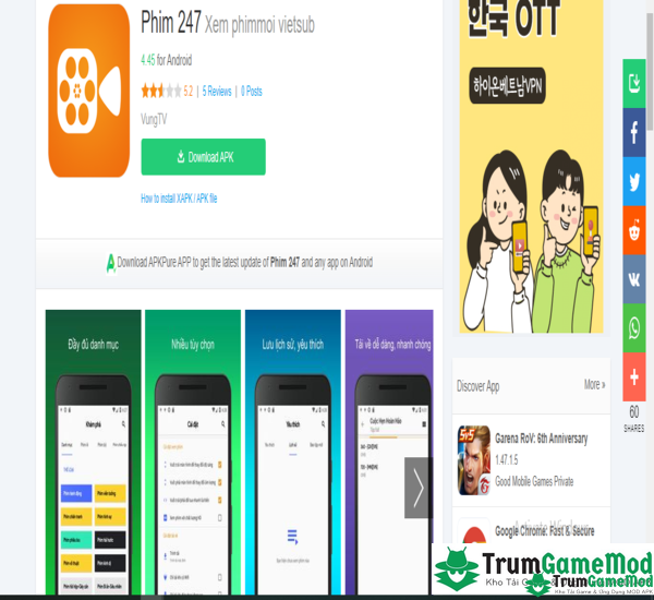 Tải ứng dụng Phim 247 APK cho điện thoại iOS, Android như thế nào?