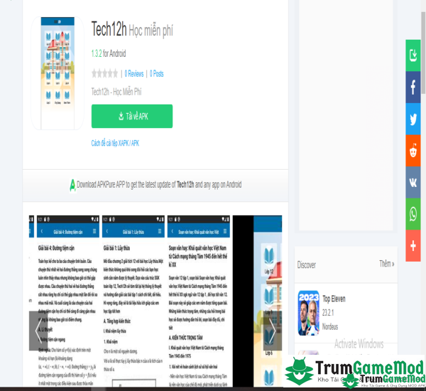 Hướng dẫn chi tiết các bước tải ứng dụng Tech12h Apk cho điện thoại iOS, Android