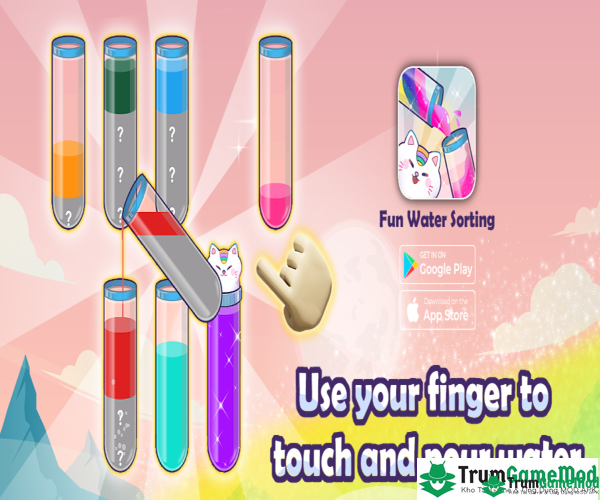 Fun Water Sorting MOD là một trò chơi giải trí thuộc thể loại game giải đố