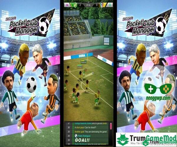 SEGA Pocket Club Manager là một game mô phỏng quản lý câu lạc bộ bóng đá