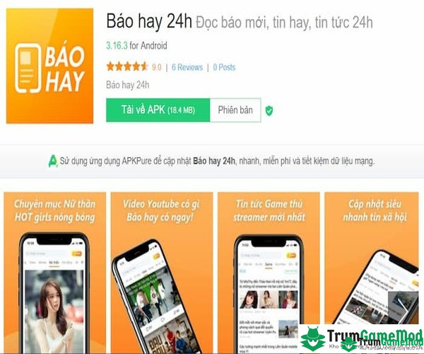 Bật mí cách tải ứng dụng Báo Hay 24h Apk cho điện thoại di động iOS, Android