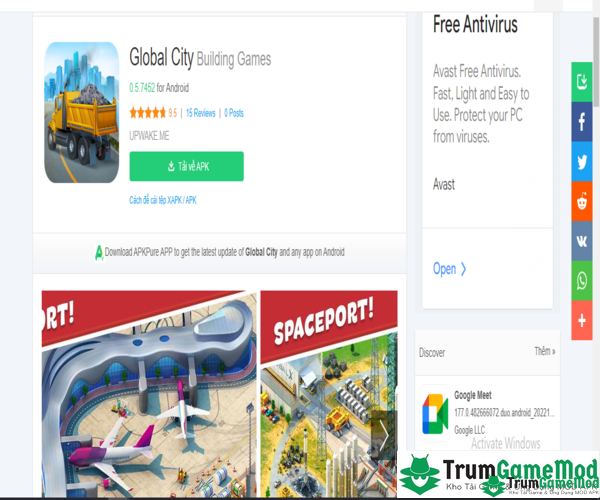 Download trò chơi Global City MOD cho điện thoại iOS, Android như thế nào?