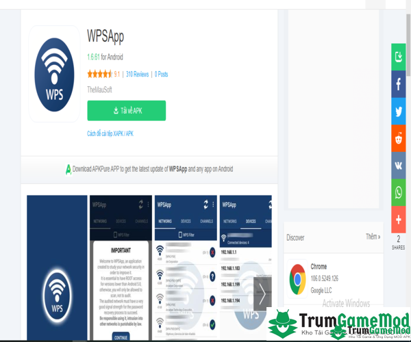 Hướng dẫn các bước download ứng dụng WPSApp MOD cho điện thoại iOS, Android