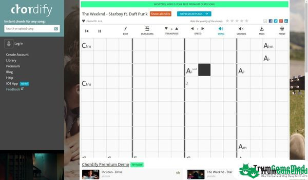Thực hiện các bước tải Chordify đơn giản tại Trumgame