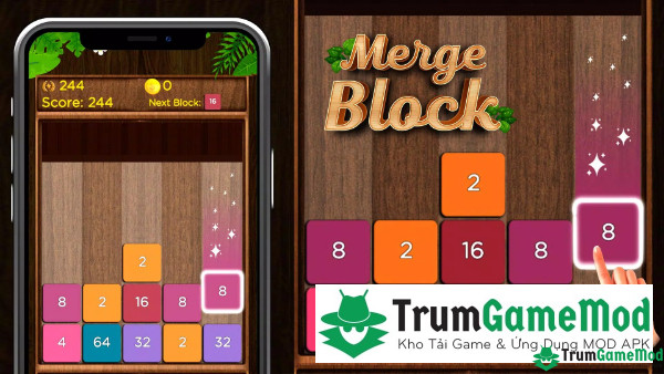 Anh em có thể trải nghiệm Merge Blocks - Number Game mọi lúc mọi nơi