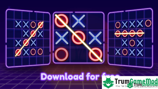 Hướng dẫn tải Tic Tac Toe Glow: 2 Player XO APK