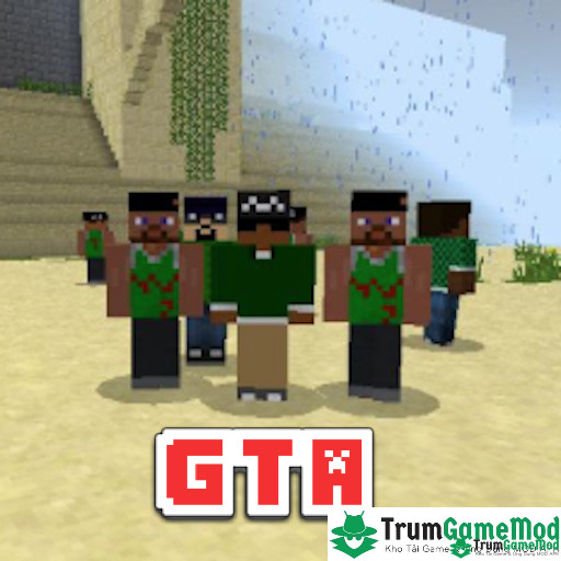 4 GTA Mod For Minecraft PE LOGO Tải trò chơi GTA Mod For Minecraft PE APK V.1