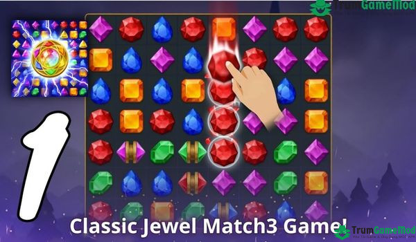 Giới thiệu sơ lược Jewels Magic: Mystery Match3 Mod