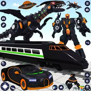 Dino Transform Robot Car Game