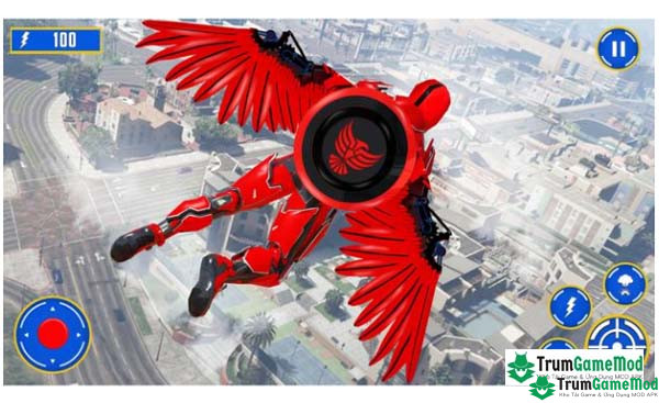 Flying Pigeon Robot Car Game APK