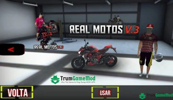 Giao diện lái xe trong REAL MOTOS V3 