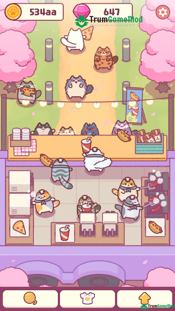 Game mô phỏng Cat Snack Bar APK có gì hấp dẫn?