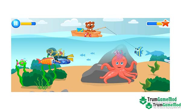 Giới thiệu về tựa game Fishing for kids APK