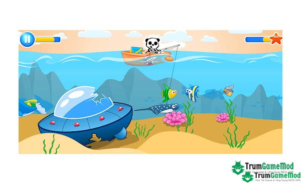 Điểm nổi bật trong game Fishing for kids APK