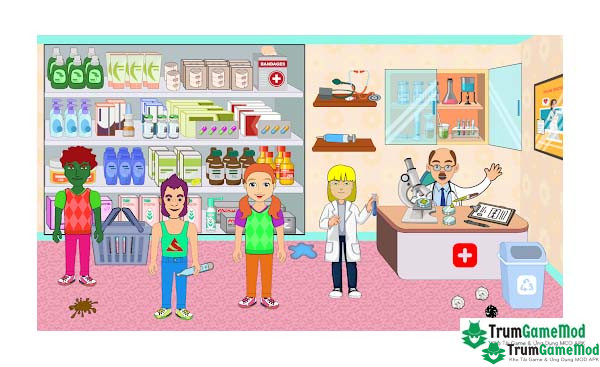 Điểm nổi bật trong game Pretend Play in Hospital Life APK