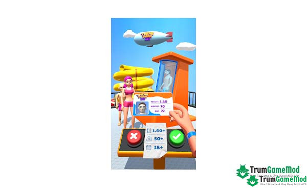 Điểm nổi bật trong tựa game Theme Park 3D - Fun Aquapark APK