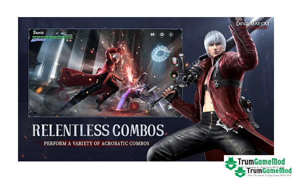 Điểm nổi bật trong trò chơi Devil May Cry: Peak of Combat APK