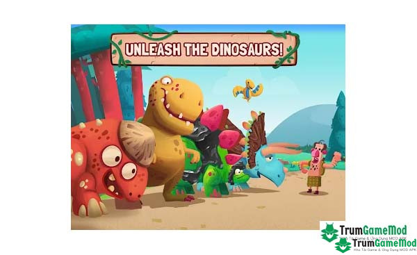 Giới thiệu về tựa game Dino Bash MOD APK