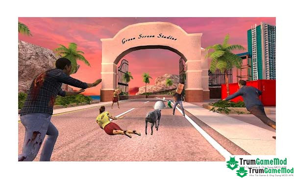 Điểm nổi bật trong trò chơi Goat Simulator GoatZ MOD APK