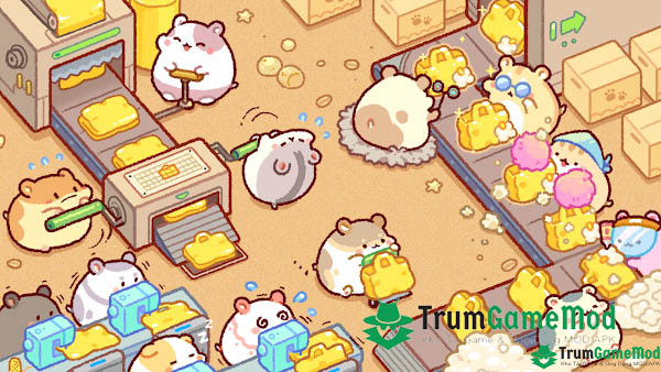 Giới thiệu về game mô phỏng thú vị Hamster Bag Factory : Tycoon mod