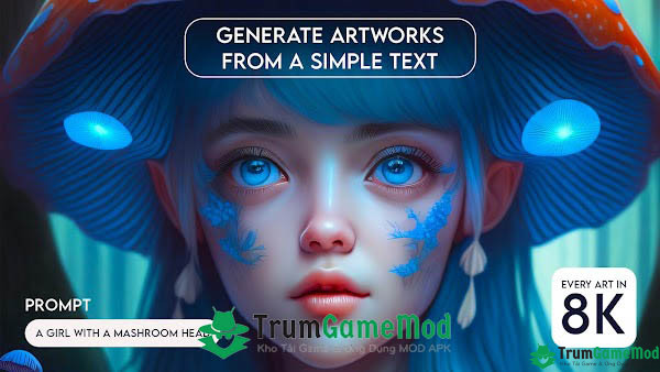 Giới thiệu về ứng dụng giải trí Imagine : AI Art Generator mod