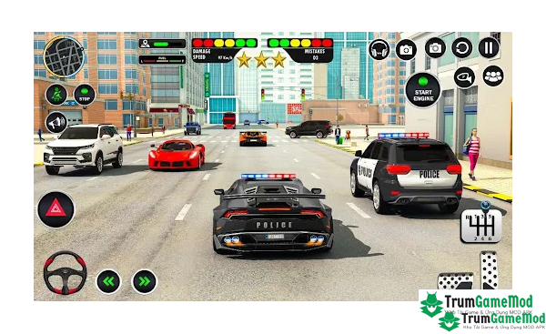 Điểm nổi bật trong trò chơi Police Game Transport Truck APK