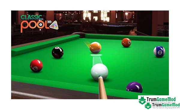 Giới thiệu về tựa game Classic Pool 3D: 8 Ball MOD APK