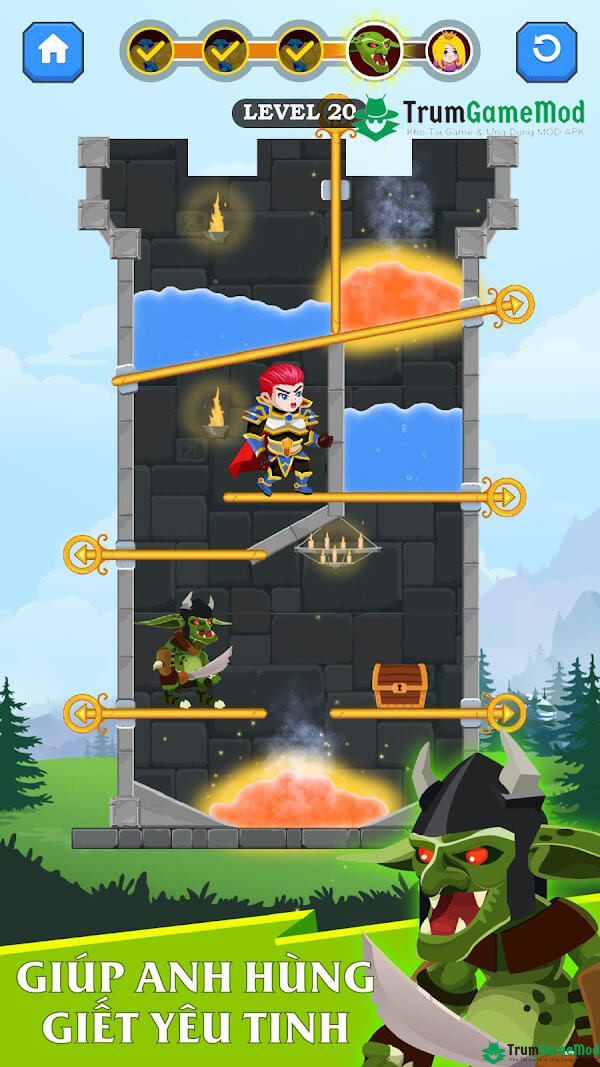 Giới thiệu về game giải đố thú vị Hero Rescue mod