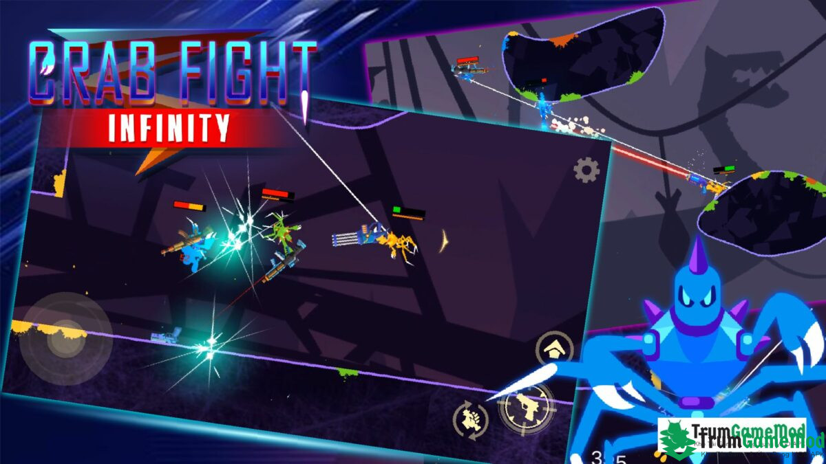 Giới thiệu về tựa game Crab Fight Infinity MOD APK