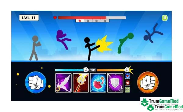 Stickman Fighter : Mega Brawl