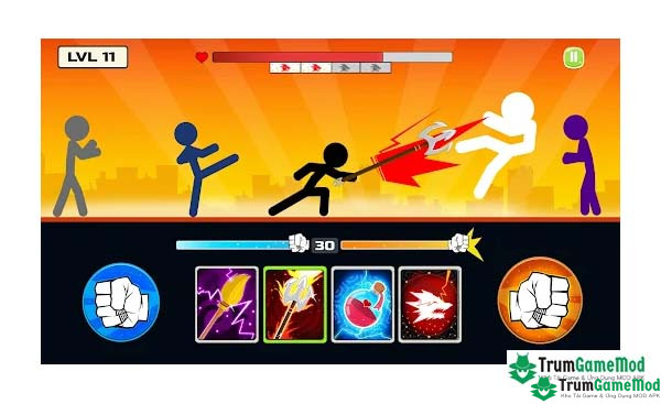 Giới thiệu về tựa game Stickman Fighter : Mega Brawl APK