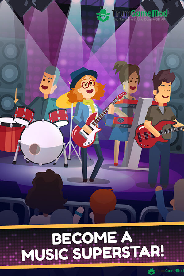 Giới thiệu về game âm nhạc thú vị Epic Band Apk