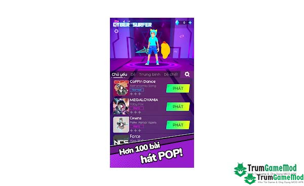 Cyber Surfer: EDM & Ván trượt MOD APK là một trò chơi vô cùng thú vị