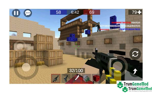 Gun Games 2: Pixel Shooter PvP MOD APK, bạn sẽ nhập vai vào một chiến binh