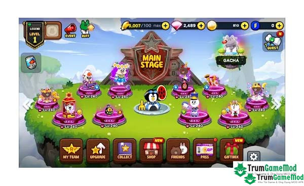 Giới thiệu về tựa game LINE Rangers: Brown-Cony Wars! MOD APK