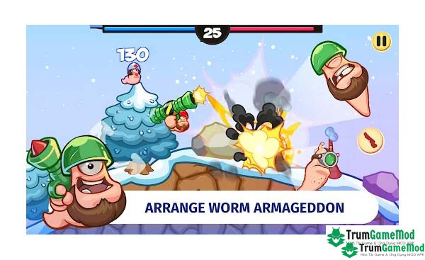 Giới thiệu về tựa game Worm Battle: Wormageddon APK